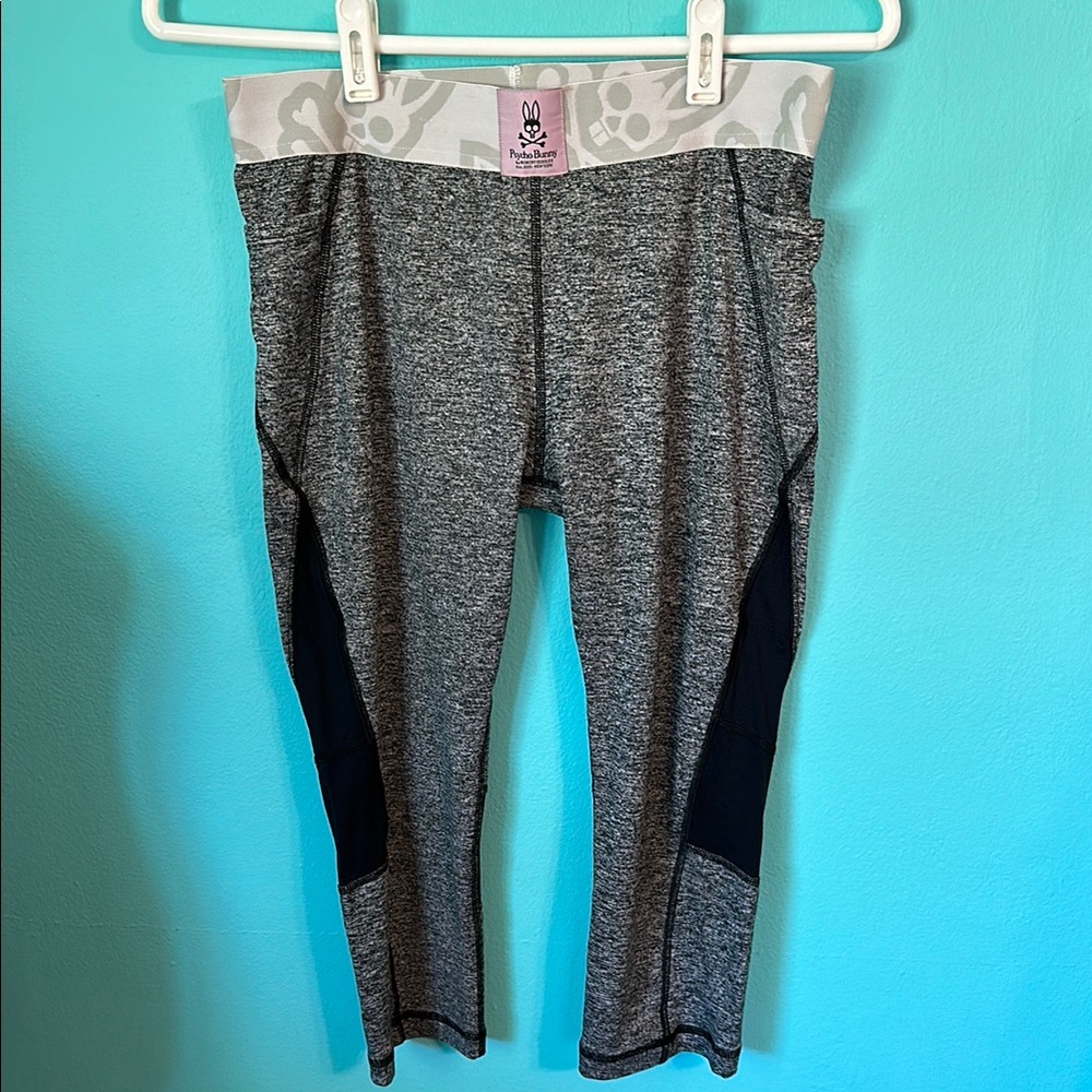 Psycho Bunny Cropped Active Fashion Streetwear Leggings S